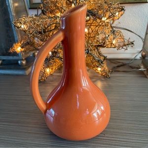 MCM  Vintage Orange Haeger Pottery Bud Vase